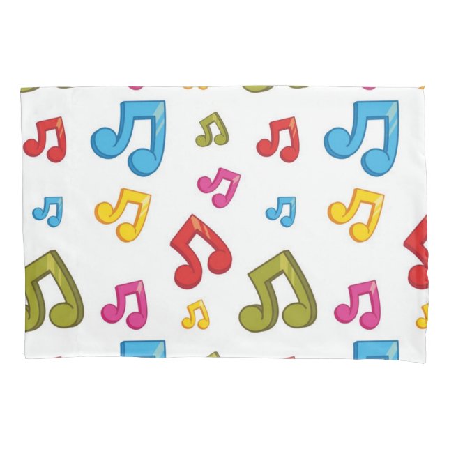 Funda De Cojín Patrón musical (Anverso)
