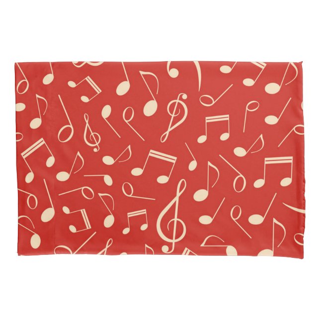 Funda De Cojín Patrón musical (Anverso)