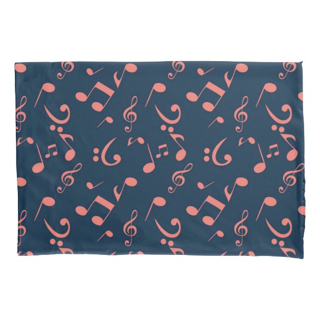 Funda De Cojín Patrón musical (Anverso)