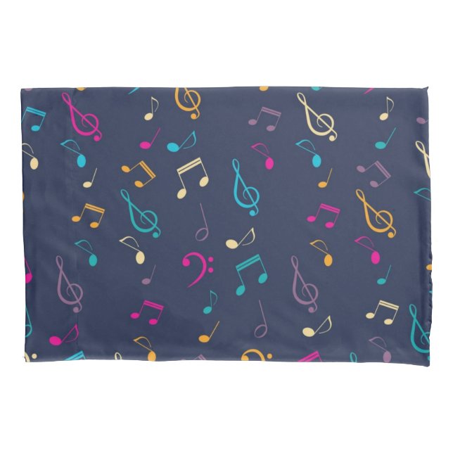 Funda De Cojín Patrón musical (Anverso)