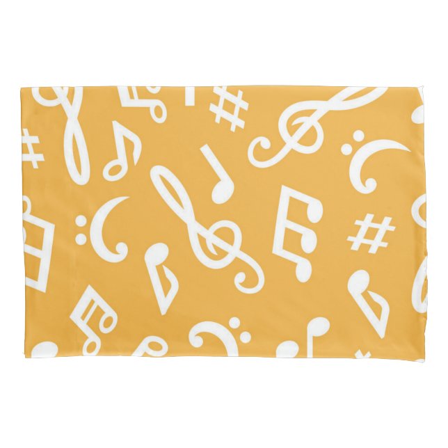 Funda De Cojín Patrón musical (Anverso)