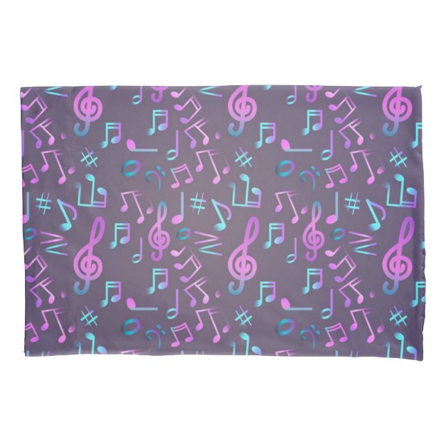 Funda De Cojín Patrón musical (Anverso)