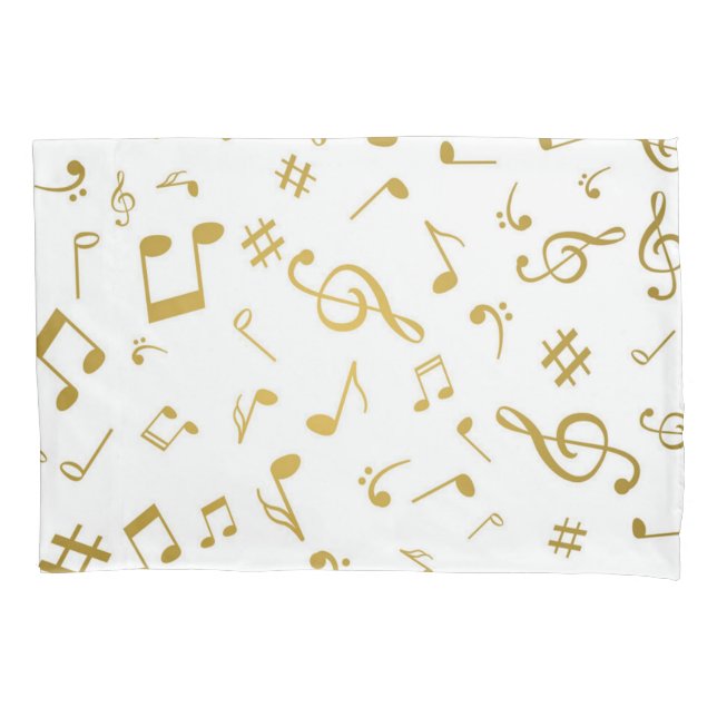 Funda De Cojín Patrón musical (Anverso)