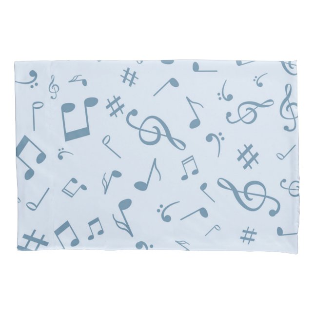 Funda De Cojín Patrón musical (Anverso)