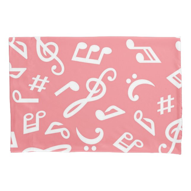 Funda De Cojín Patrón musical (Anverso)