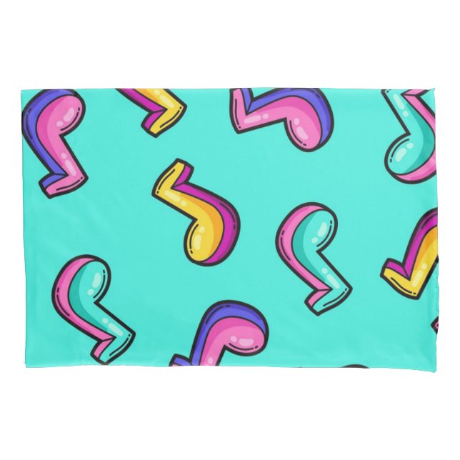 Funda De Cojín Patrón musical (Anverso)