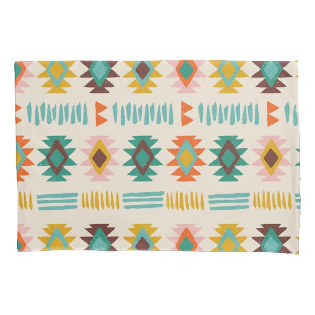 Funda De Cojín Patrón nativo americano de Navajo (Anverso-izquierdo)