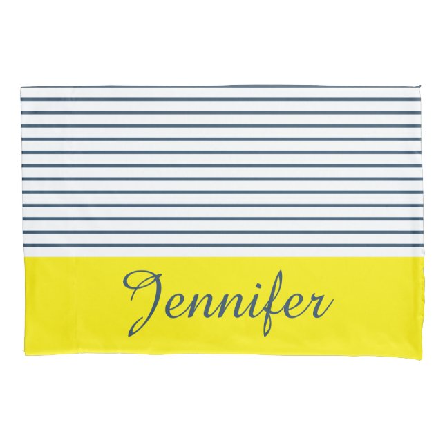 Funda De Cojín Patrón rayado moderno (Anverso)