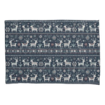 Patrón retro nórdico de renos