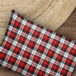 Funda De Cojín Patrón rojo blanco negro de verificación de búfalo