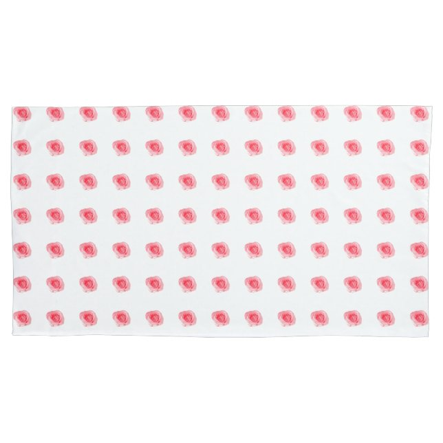 Funda De Cojín patrón Rosa (Anverso-izquierdo)