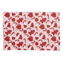 Patrón simple de Navidades rojos