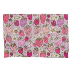 Funda De Cojín Patrón sin soldadura de verano de fresa