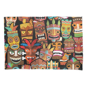 Funda De Cojín Patrón Tiki