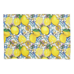 Funda De Cojín Patrón tradicional mediterráneo con lemas