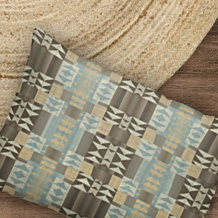 Funda De Cojín Patrón tribal beige Verde azulado azul azul azul t