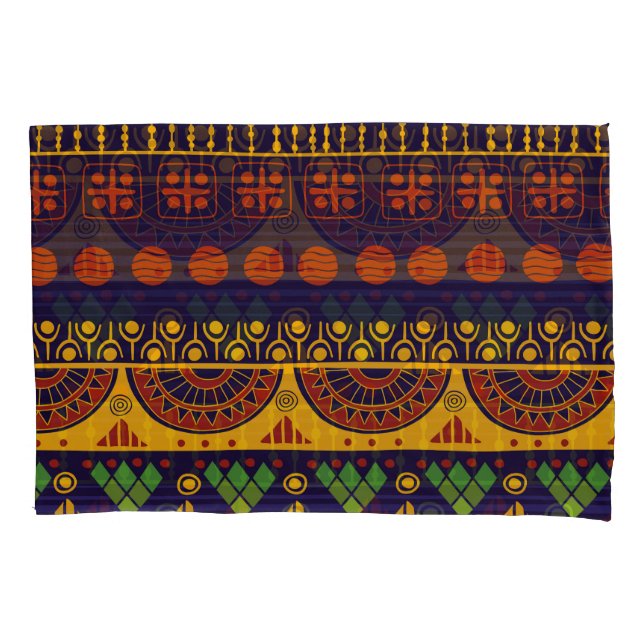 Funda De Cojín Patrón tribal, versátil para diversos usos. (Anverso)