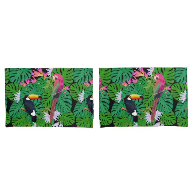Funda De Cojín Patrón tropical (Anverso - Set)