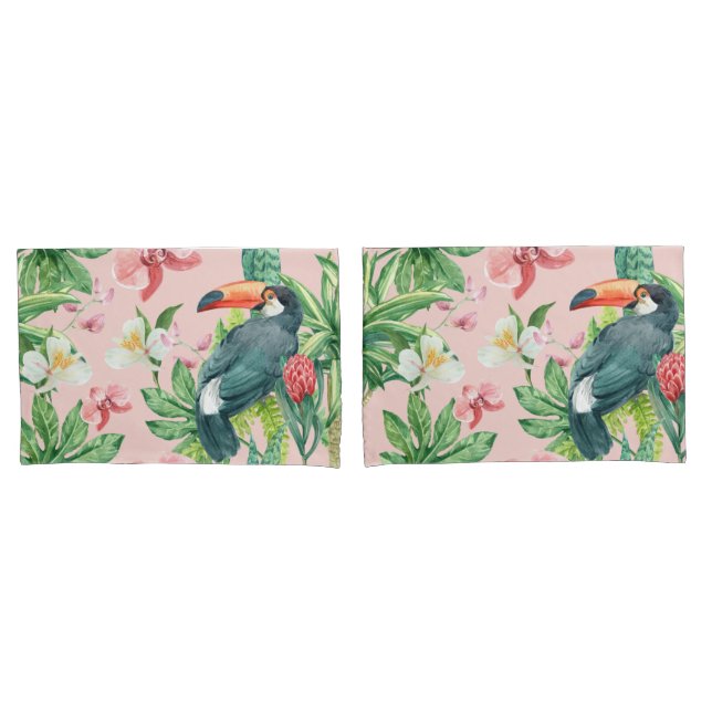 Funda De Cojín Patrón tropical (Anverso - Set)