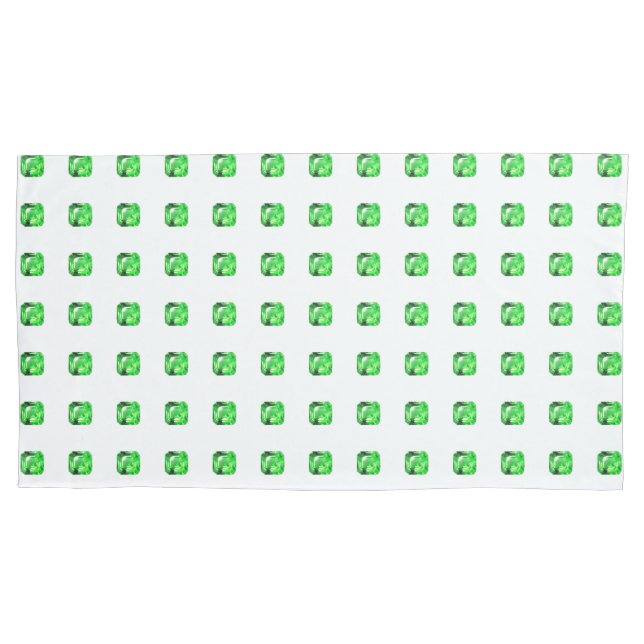 Funda De Cojín Patrón verde (Anverso-izquierdo)