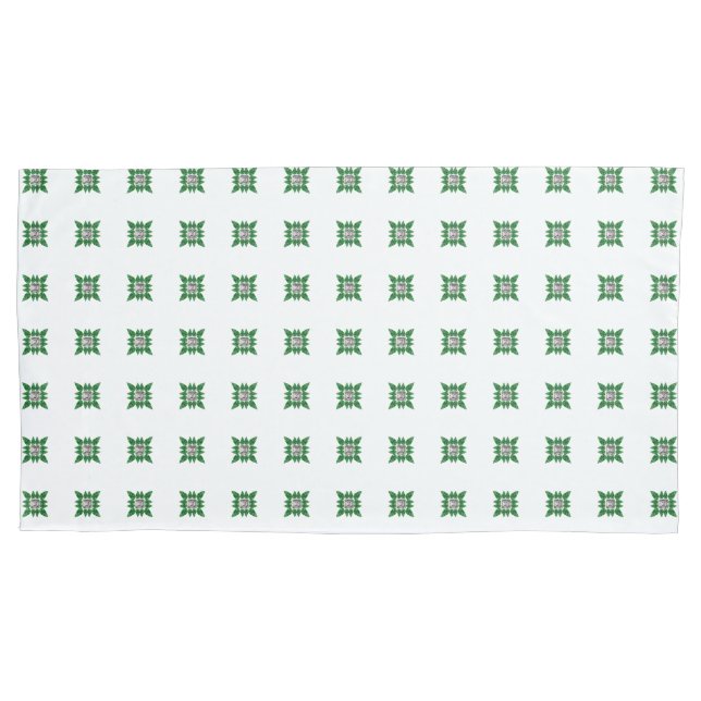 Funda De Cojín Patrón verde (Anverso-izquierdo)