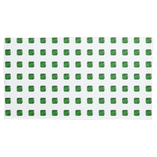Funda De Cojín Patrón verde (Anverso-izquierdo)