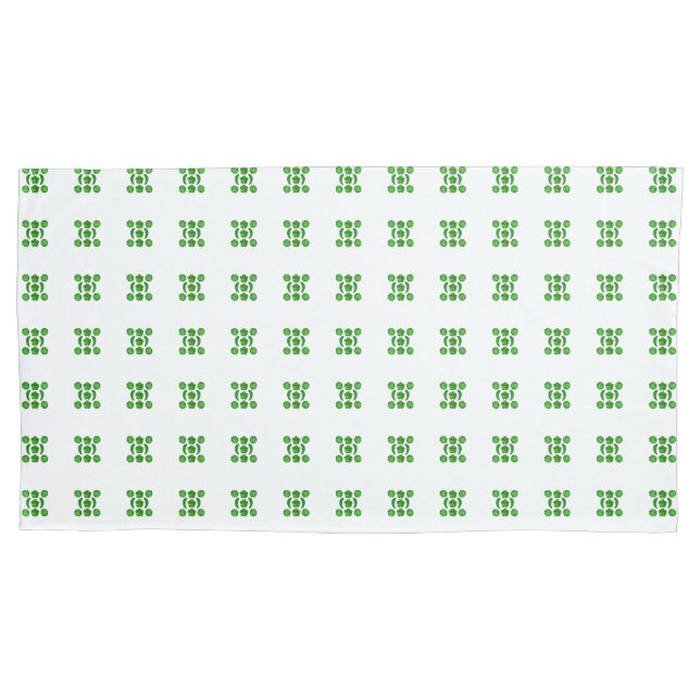 Funda De Cojín Patrón verde (Anverso-izquierdo)