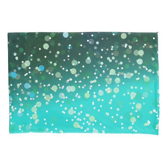 Funda De Cojín Patrón Verde Azulado (Anverso)