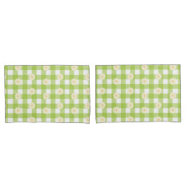 Funda De Cojín Patrón verde de Daisy Gingham