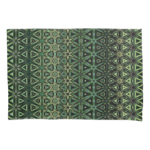 Funda De Cojín Patrón verde kitsch bohemio