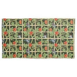 Funda De Cojín Patrón William Morris Trellis en verde