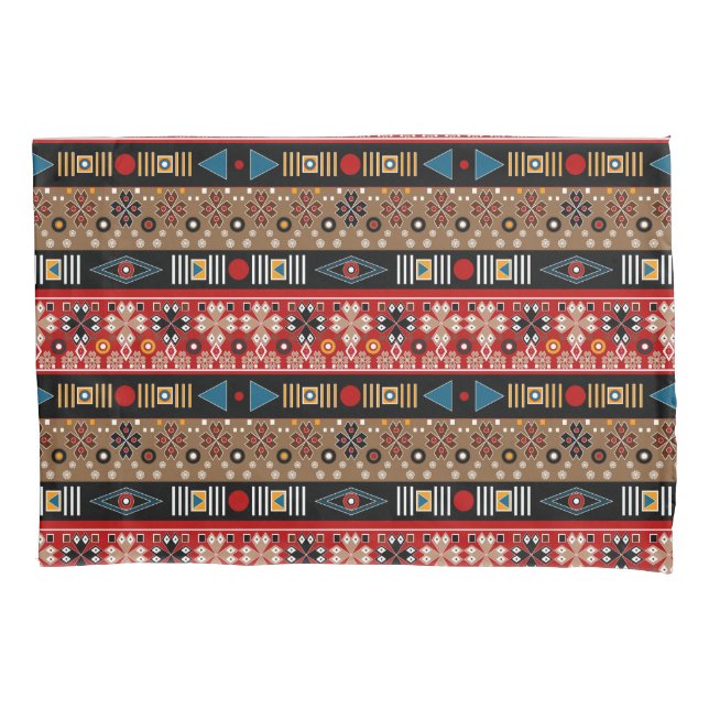 Funda De Cojín Patrones africanos, patrón oriental (Anverso)