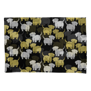 Funda De Cojín Patrones de perro de Dachshund alemanes