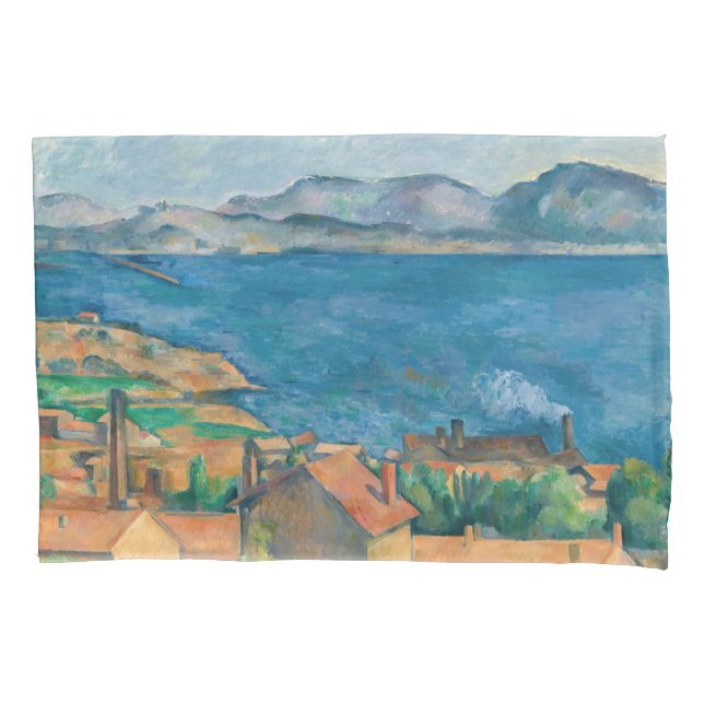 Funda De Cojín Paul Cezanne - Bahía de Marsella, vista desde Esta (Anverso)