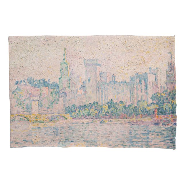 Funda De Cojín Paul Signac - Aviñón, mañana (Anverso)