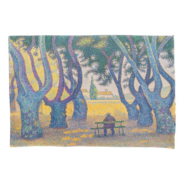 Funda De Cojín Paul Signac - Place des Lices, Saint-Tropez (Anverso)