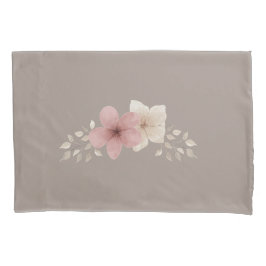 Funda De Cojín Pavimento flojo Floral Taupe y Rosa