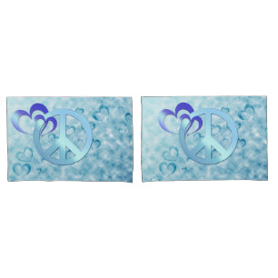 Funda De Cojín Paz azul