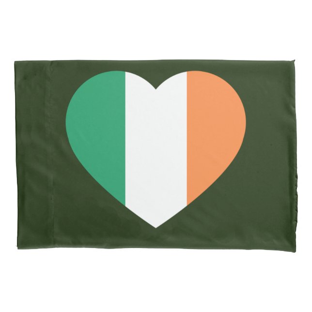 Funda De Cojín Pccnt irlandés Heartflag (Anverso)