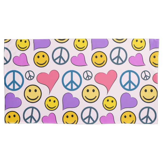 Funda De Cojín Peace Love Laute Cute (Anverso)