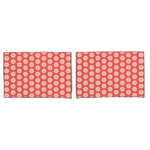 Peach Yellow Geométrica White Polka Dots