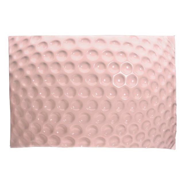 Funda De Cojín Pelota de golf rosa (Anverso)