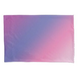 Funda De Cojín pendiente azul púrpura rosada elegante del ombre