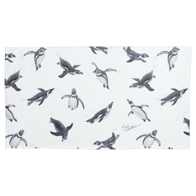 Funda De Cojín Penguin Squadron | Ocean Art Design (Anverso)