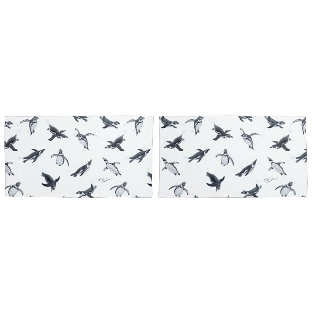 Funda De Cojín Penguin Squadron | Ocean Art Design (Anverso - Set)