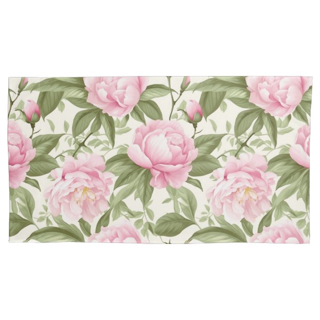 Funda De Cojín Peonies rosados (Anverso-izquierdo)