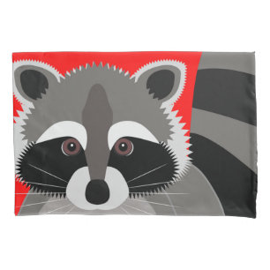 Funda De Cojín Pequeño bribón del mapache
