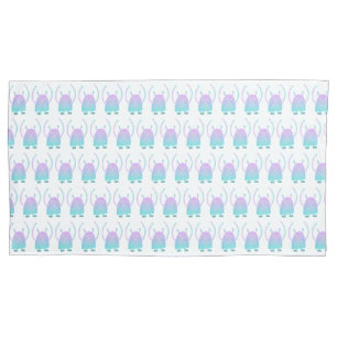 Funda De Cojín Pequeño Monstruo Azul