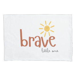 Funda De Cojín pequeño valiente uno Pillowcase sol lindo
