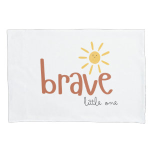 Funda De Cojín pequeño valiente uno Pillowcase sol lindo